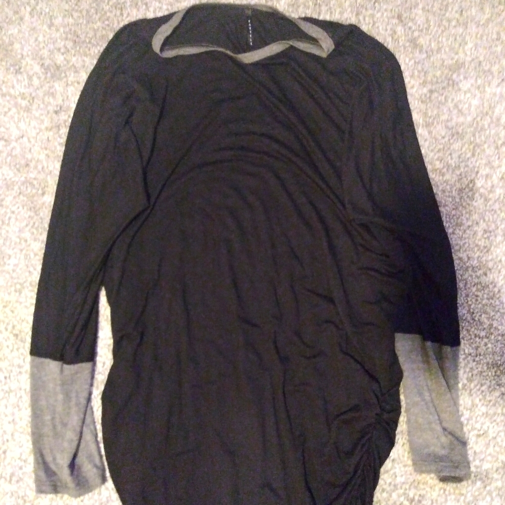Black and grey top size large